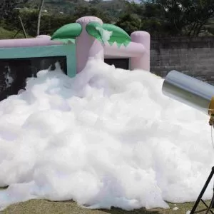 Cañón de espuma en Medellín